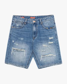 PANTALON VAQUERO CORTO GL CON RECORTES