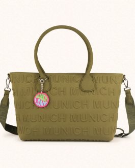 MUNICH BLOOM SHOPPER KHAKI