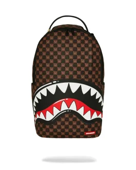 TIBURONES EN PARÍS, PERO QUÉ DEMONIOS MOCHILA BURBUJA MARRÓN A CUADROS